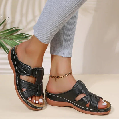 Julia | Sandales confortables en cuir pour femmes
